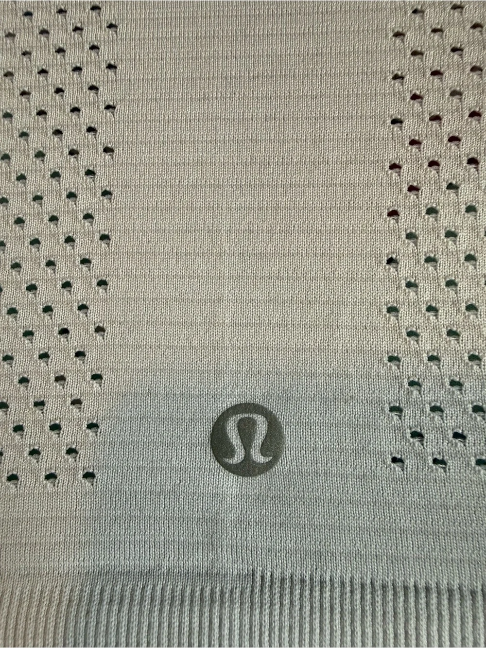 lululemon athletica White Perforated Workout Tank